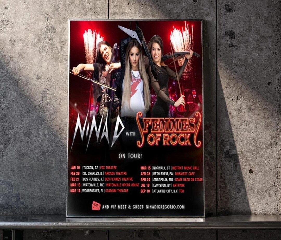 Nina Digregorio 2026 Tour Show Poster Etsy