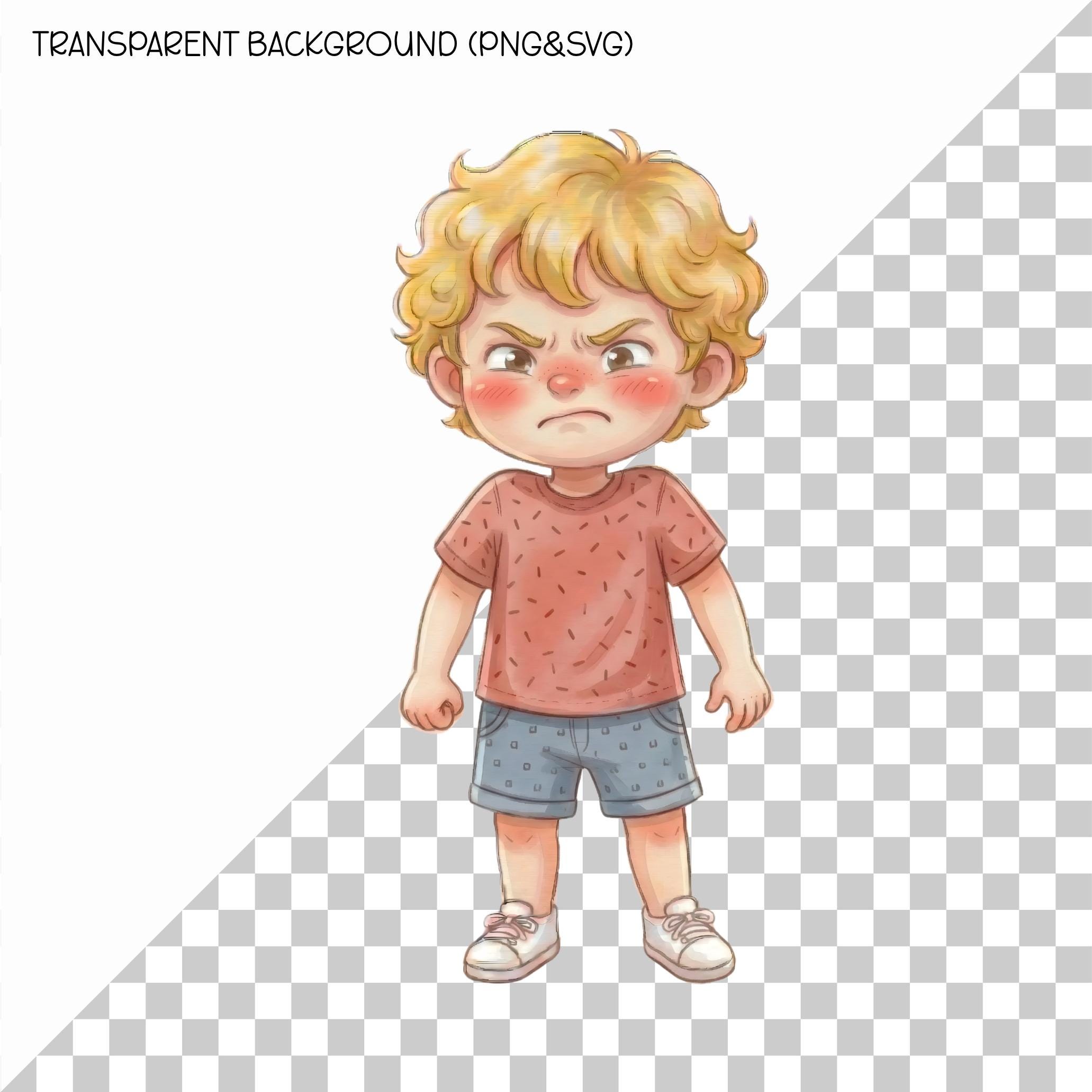 Emotions and Feelings Clipart SVG & PNG Set: Kids Mental Health ...