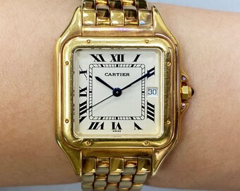 Cartier Panthere grande 106000M Reloj para hombre de oro amarillo de 18 quilates