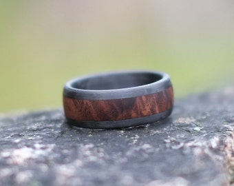 Walnut and Carbon Fiber Ring