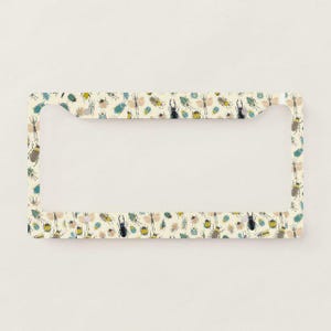 Vintage Insect License Plate Frame Colorful Beetle Bug Pattern Entomology  Car Accessories Nature Lover Gift Aesthetic Cottagecore Car Decor