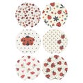 Polka Dot Floral Ladybug Car Coaster, Cute Absorbent Car Cup Holder Coasters, Aesthetic Auto Accessories
