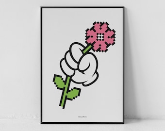 ANGRY PACIFIST – Bold Graphic Print | Protest Art Illustration