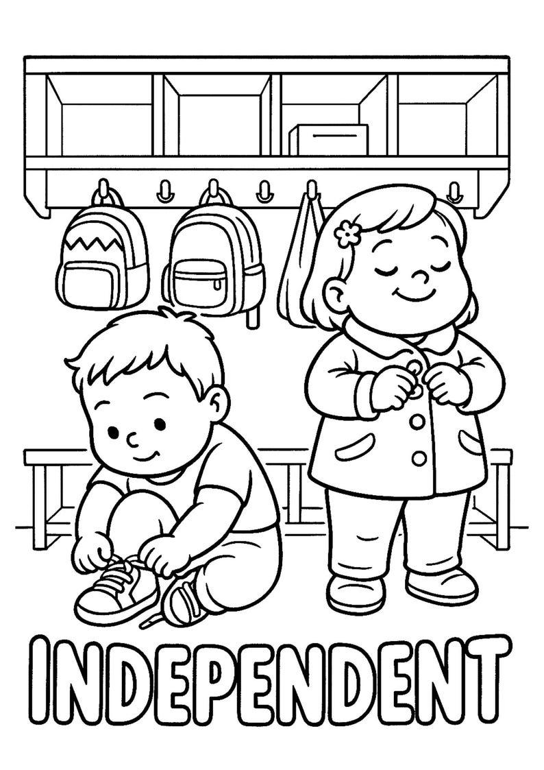 Emotions Coloring Pages | SEL Preschool Printable (PDF) - Etsy