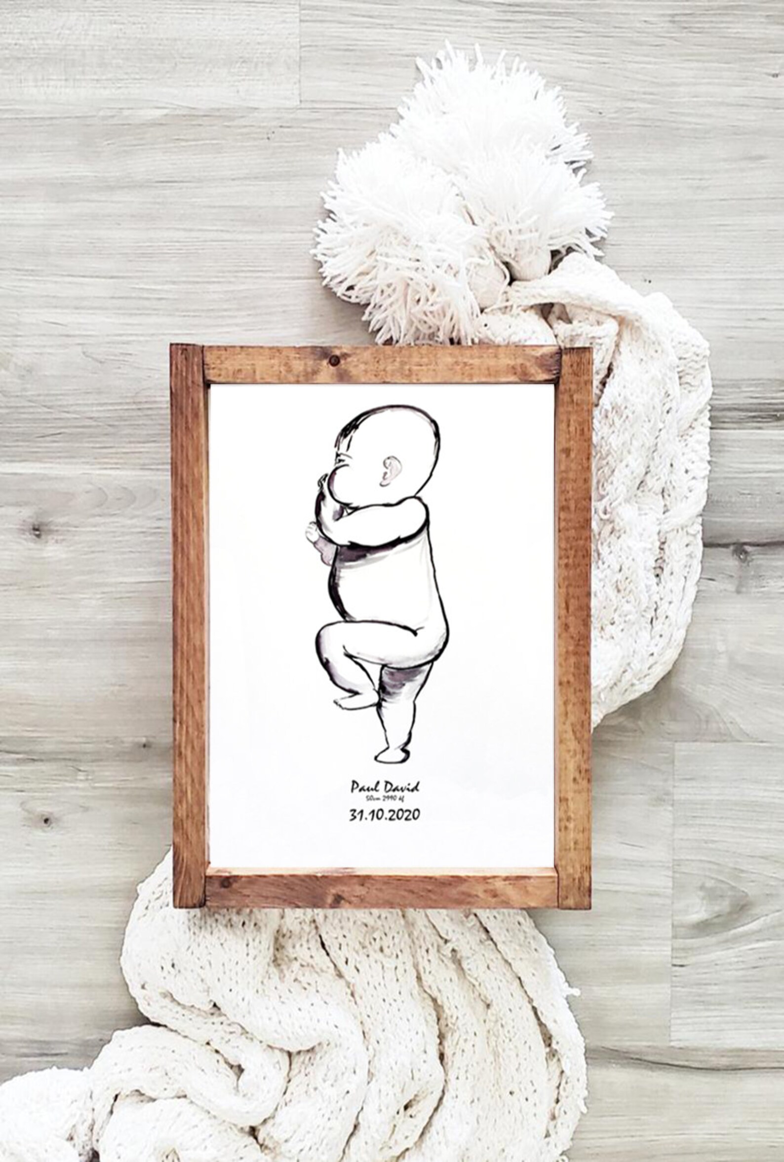 Personalized Baby Poster Birth Poster Scale 11 New Baby Etsy