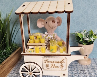 DIY Mini Market Rolling Cart - Lemonade & Flower Stand and more