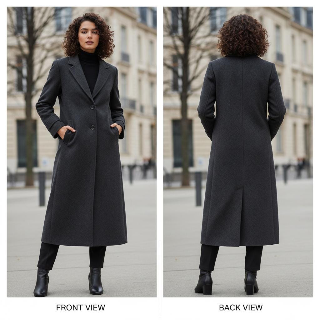 Giacca In Pelle Nera Fatta A Mano Ispirata A Papa V / Abbigliamento Da - Foto 3