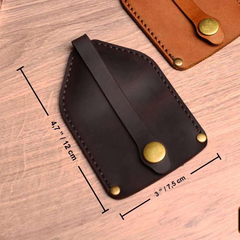 Personalized Leather Key Case | Handmade Engraved Key Pouch - Etsy