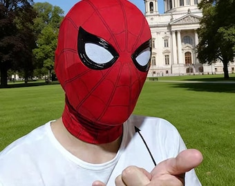Máscara personalizada de Spider-Man, que incluye una careta con lentes magnéticas.