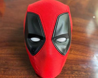 Máscara de Deadpool hecha a mano, máscara de cosplay personalizada