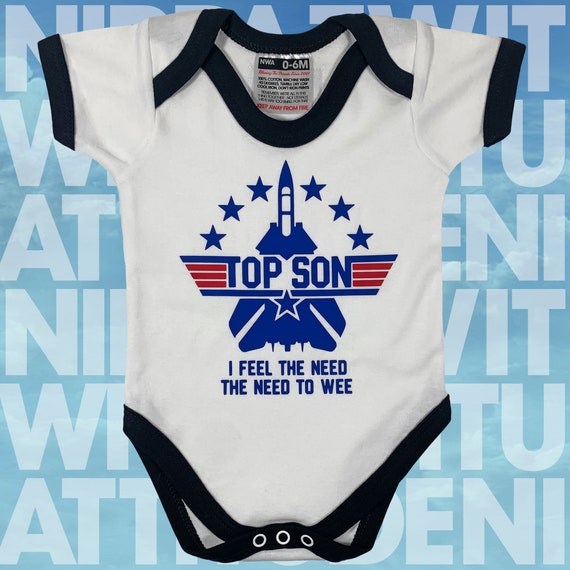 top gun baby onesie