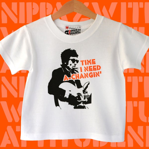 Folk Rock Poet pun kids T-shirt 1-2 years. Cool kids first birthday gift. Rock toddler infant tee