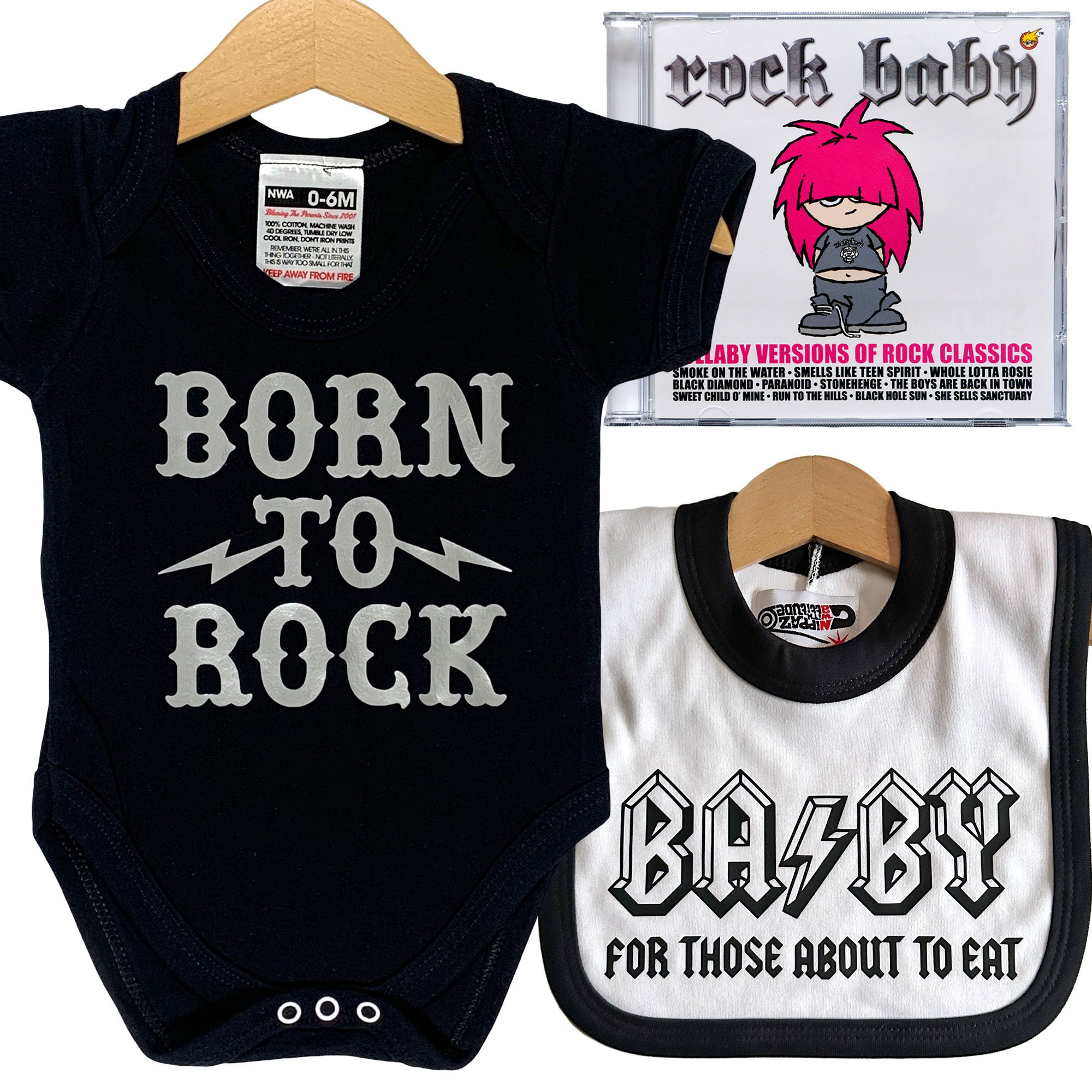 Body bébé tête de mort mignonne - Body rock pas chers pour bébés stylés