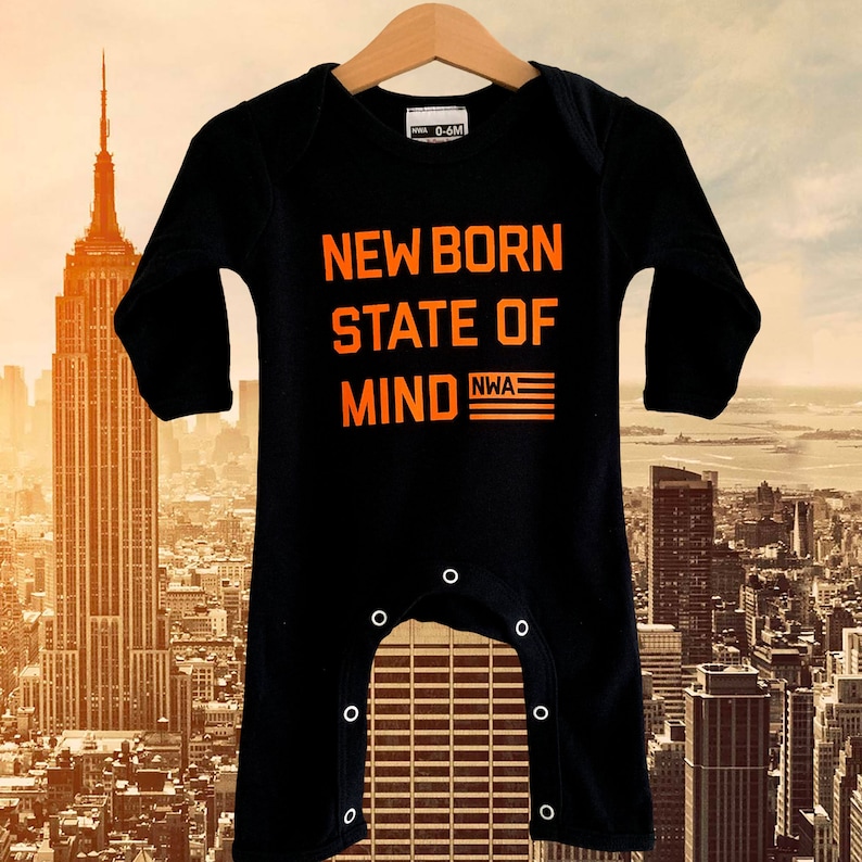 Nas x Jay Z /'New Born State Of Mind/' Baby Sleepsuit Unique fun new baby gift for Hip Hop /& Rap fans SALE!!