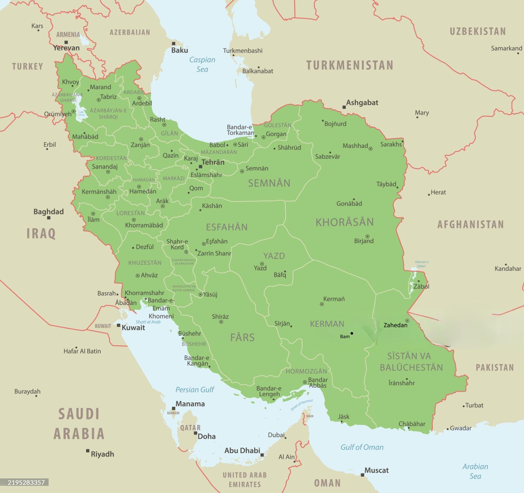 Iran Map Collection; Set of 3 High-resolution Maps | Political ...