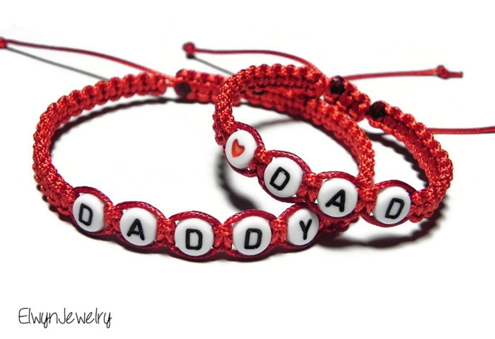 Matching Dad Daughter Bracelets Daddy Daughter Bracelets Etsy