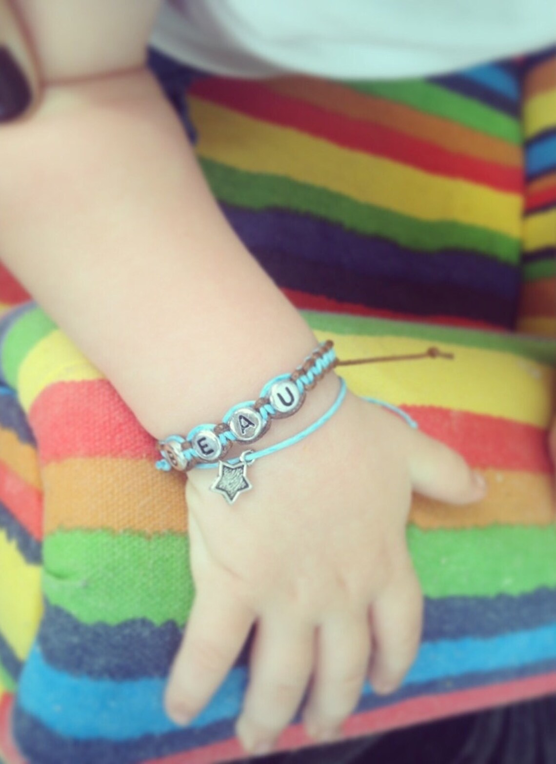 Little Girl Bracelet Name Bracelet Pink Bracelet Baby Girl Etsy