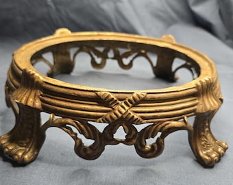 Vintage Antique Chinese United Wilson Gilt Bronze Planter Stand Napoleon III