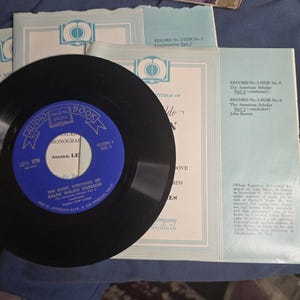 RARE Vintage The Basic Writings of Ralph Waldo Emerson Talking Book LP Vinyl Set image 6