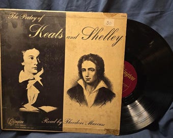 The Poetry of Keats and Shelley - Vinyl Record Read by Theodore Marcuse