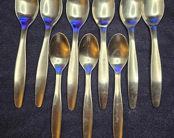 Vintage Cambridge 18/8 Stainless Steel Spoons Set - 9 Pieces
