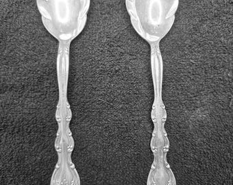Vintage Set of 2 Teaspoon Sugar Spoon International Silver Interlude Silverplate