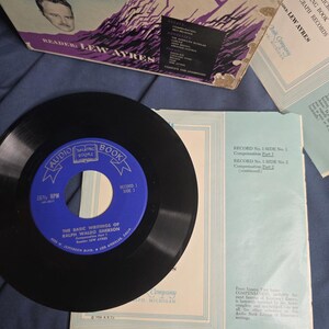 RARE Vintage The Basic Writings of Ralph Waldo Emerson Talking Book LP Vinyl Set image 8