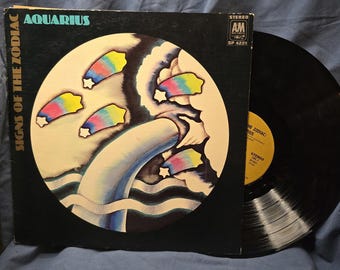 Aquarius Vinyl Record LP - Zodiac Themed Classic Album