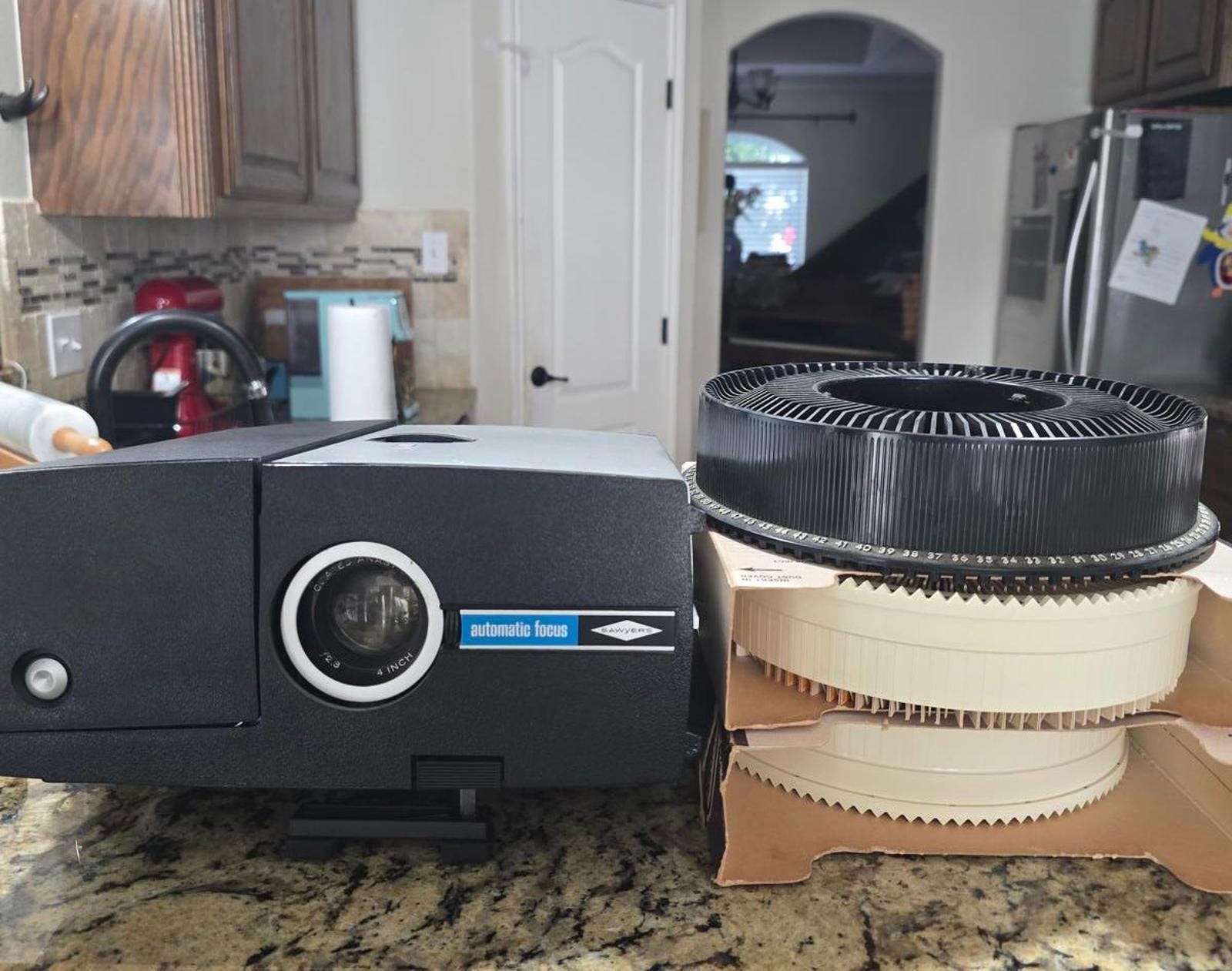 Vintage Slide projector / projector diapositive ANJOU from '60