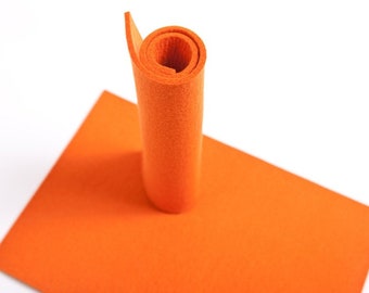 Wollfilzplatte 3mm 30x20 cm Orange 14