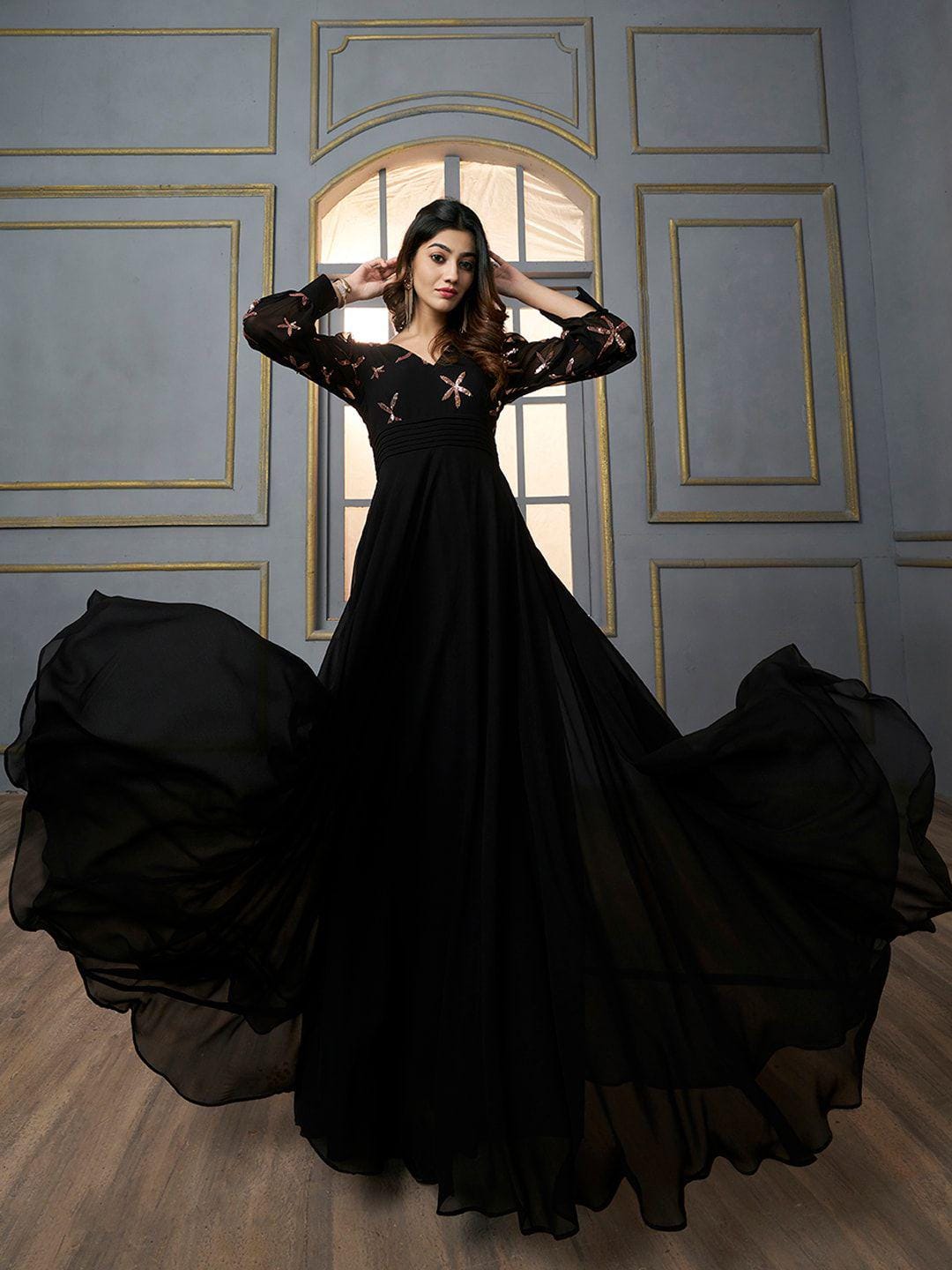 sachin and babi light blue dress Buy Indo Western Gowns for Women Online main image 0