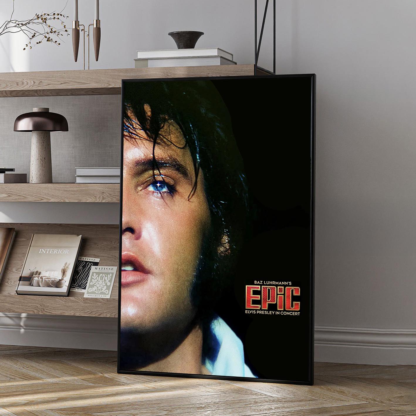 Discover Epic Elvis Presley in Concert Movie Poster Wall Art - Unframed Print