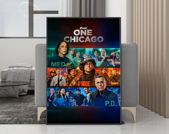 Chicago Fire Klassieke Filmposter Canvas Muurdecoratie - Ongeëncadreerde print - Filmfanscollectie - Kamerdecoratie - Verjaardagscadeau
