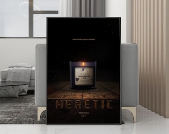 Ketterse filmposter canvas muurkunst - ingelijste print - collectie filmfans - kamerdecoratie - verjaardagscadeau