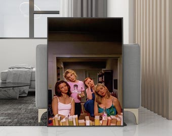 SATC Vintage Girls Poster Leinwand Wandkunst - Ungerahmter Druck - Raumdekor - Geburtstagsgeschenk - Fansammlung - Farb- und Schwarzweißdruck