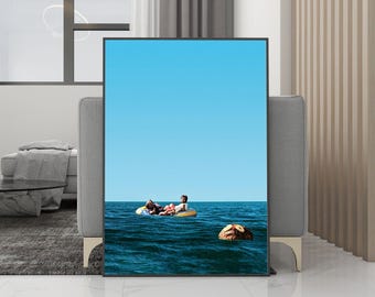 Plakat na płótnie „W Filadelfii zawsze jest słonecznie” – wydruk bez ramki – dekoracja artystyczna – wystrój pokoju – prezent urodzinowy