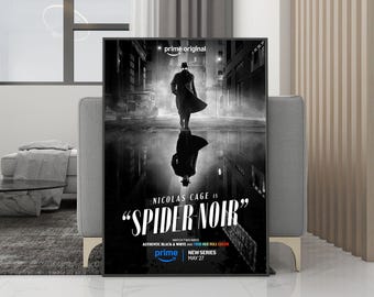 Spider-Noir filmposter op canvas - Ongeëncadreerde print - Collectie voor filmliefhebbers - Kamerdecoratie - Verjaardagscadeau
