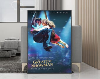 Greatest Showman Rewrite the Stars Classic Movie Poster Canvas Wall Art - Unframed Print - Movie Fans Collection - Room Decor -Birthday Gift