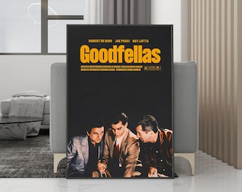 Klasyczny plakat filmowy „Chłopcy z ferajny” z 1990 roku, płótno, dekoracja ścienna – wydruk bez ramki – kolekcja dla fanów filmu – dekoracja pokoju – prezent urodzinowy