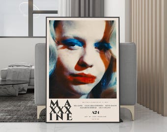 MaXXXine klassieke filmposter canvas muurkunst - ingelijste print - filmfans collectie - kamerdecoratie - verjaardagscadeau