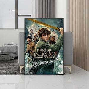 Percy Jackson och Olympierna Klassisk filmaffisch Canvastavla - Oinramad - Filmfansamling - Rumsdekor - Födelsedagspresent