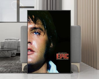 EPiC Elvis Presley in Concert Movie Poster Canvas Wall Art - Stampa senza cornice - Collezione per appassionati di cinema - Decorazione per la stanza - Regalo di compleanno