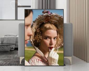 Emma. (2020) Klassieke filmposter canvas muurkunst - ingelijste print - collectie filmfans - kamerdecoratie - verjaardagscadeau