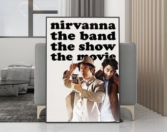 Nirvanna the Band de show de filmposter canvas muurkunst - ingelijste print - filmfans collectie - kamerdecoratie - verjaardagscadeau