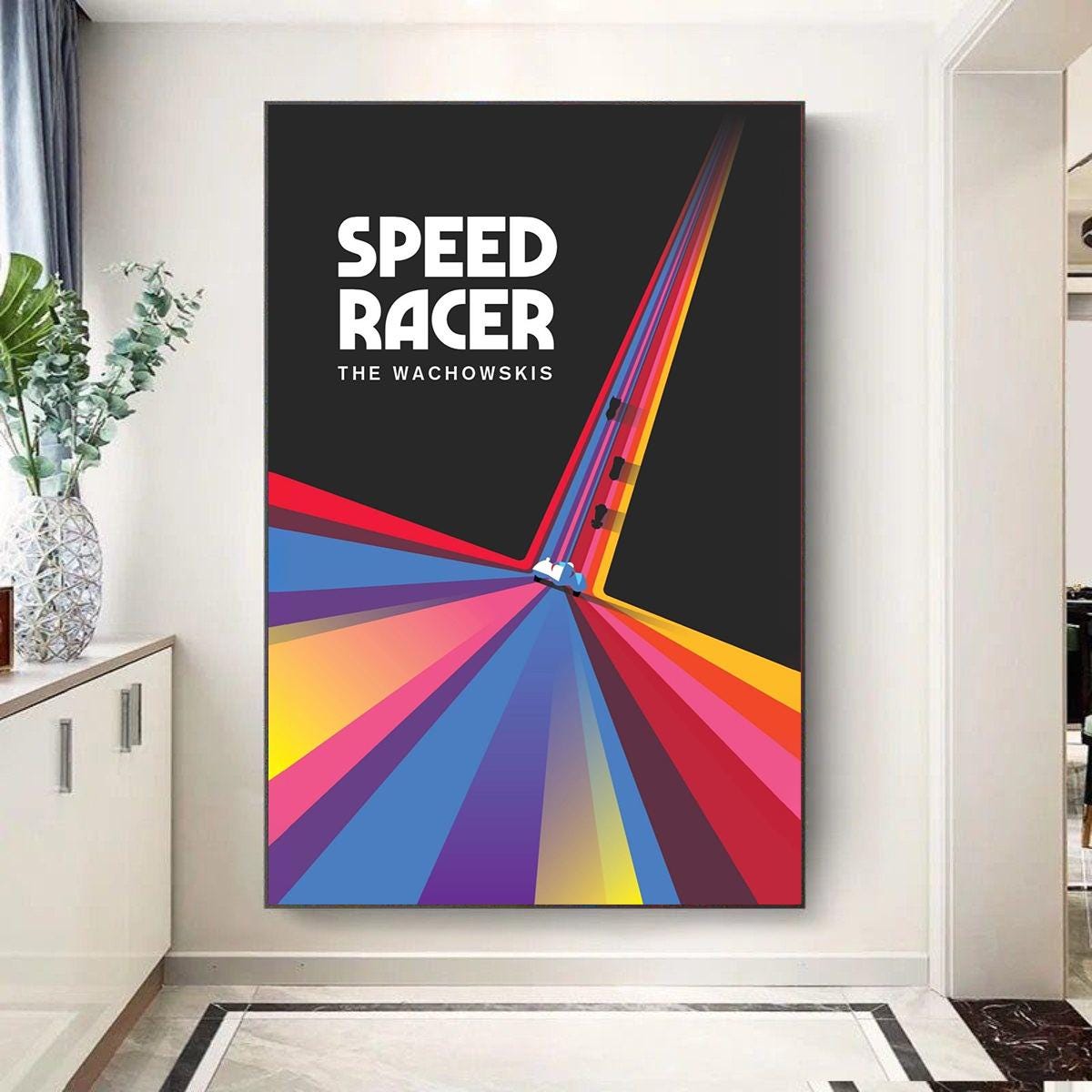 Speed Racer Decore Speed Racer Movie Poster Canvas Wall Art - Unframed Print - Movie Fans ...