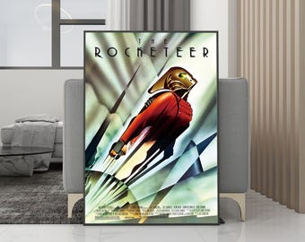 Plakat filmowy „The Rocketeer” (1991) – klasyczny plakat na płótnie – wydruk bez ramki – kolekcja dla fanów filmu – dekoracja pokoju – prezent urodzinowy