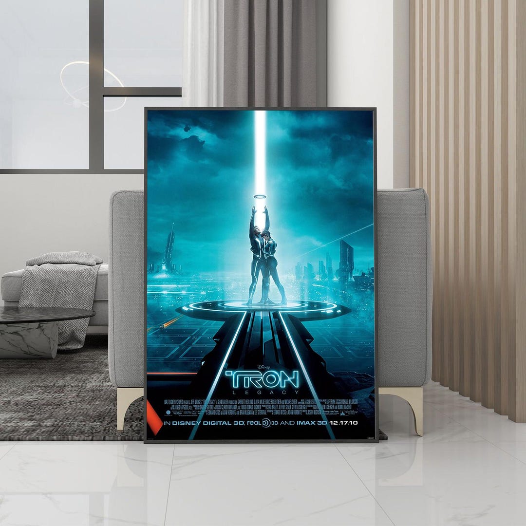 Tron Collection Poster TRON Legacy Classic Movie Poster Canvas Wall Art - Unframed Print ...