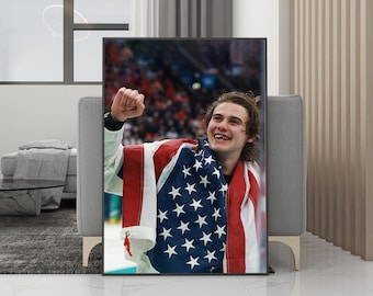 Plakat Jacka Hughesa na płótnie – wydruk bez ramki – dekoracja pokoju – prezent urodzinowy – wydruk kolorowy i czarno-biały