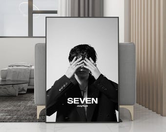 Plakat na płótnie z albumu „Jungkook Korean” – wydruk bez ramki – dekoracja pokoju – prezent urodzinowy – kolekcja dla fanów filmów