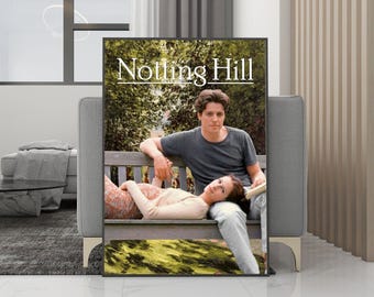 Notting Hill filmposter canvas muurkunst - ingelijste print - filmfans collectie - kamerdecoratie - verjaardagscadeau